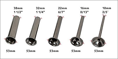 5 Sizes stainless steel Funnels Attachment for Manual Sausage Stuffer