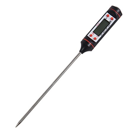 niceeshop(TM) Kitchen Barbecue Digital Cooking Food Meat Cakes Coffee Probe Thermometer -50-300 Celsius (Black)