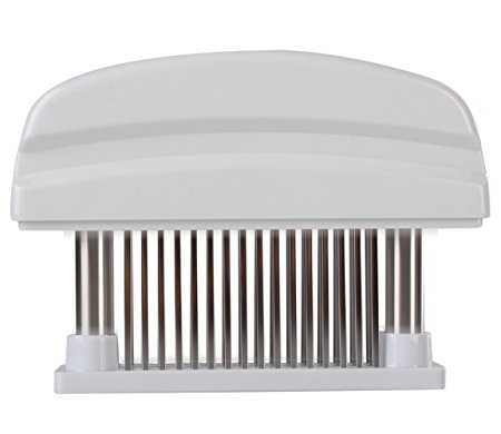 Spaco Meat Tenderizer - 48 Ultra Sharp Stainless Steel Blades (white)