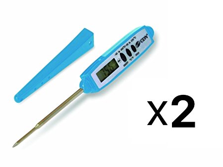 CDN ProAccurate Waterproof Pocket Thermometer, Blue - Model: DT450X-B (2-Pack)