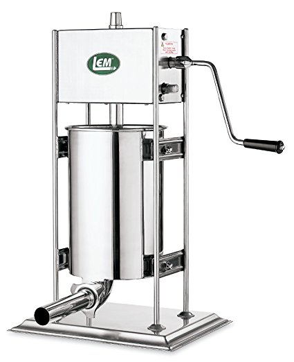 LEM Products 1111 Big Bite 25-Pound Stainless Steel Dual Gear Vertical Sausage Stuffer