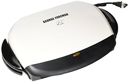 George Foreman 5-Serving Removable Plate Next Grilleration Grill, White, GRP4-1