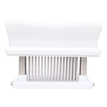 CoZroom Professional Grade 48 Blade Meat Tenderizer for Steak Beef Pork Chicken (White)