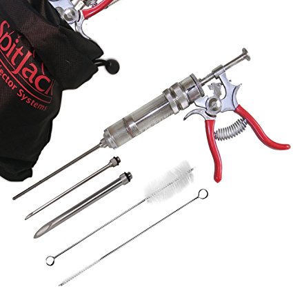 The SpitJack Magnum Meat Injector Gun (with 3 needles)