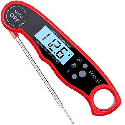 Fubosi Meat Thermometer Digital Meat Thermometer Instant Read Food Thermometer with Calibration and Backlight Functions, Digital Cooking Thermometer for Grilling BBQ Water Milk Tea Bathing(for Baby)