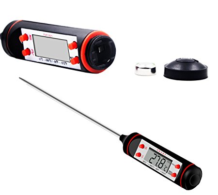 Meat Thermometer Kitchen Digital Cooking Food Probe BBQ Cooking Toos for Poultry (Black)