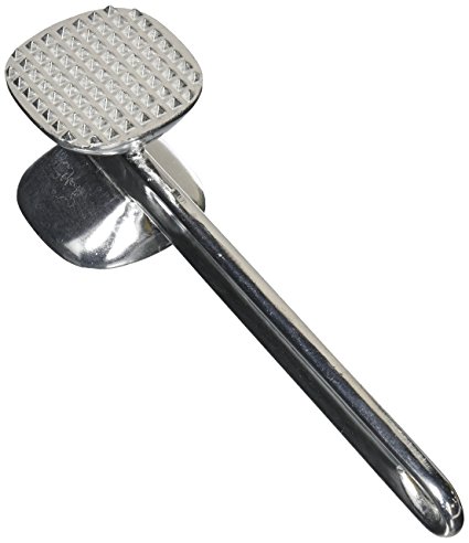 ChefLand Solid Cast Aluminum Double-Sided Commercial Grade Meat Tenderizer Mallet Hammer