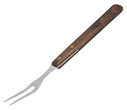 Lamson Granny Fork, 2-Tine, with Riveted Walnut Handle, Stainless Steel, 10