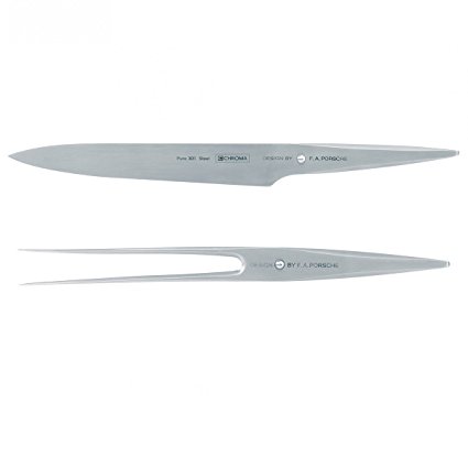 Chroma by F. A. Porsche Type 301 Carving Fork and 8-Inch Chef's Knife