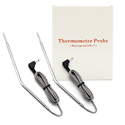 Waterproof Thermometer Hybrid Probe Replacement for Thermopro TP04 TP06s TP07 TP08, TP09B TP16 TP20, Famili MT004, OT007, OT009, TP-10, MT-16, OT-08, Habor HCP5H