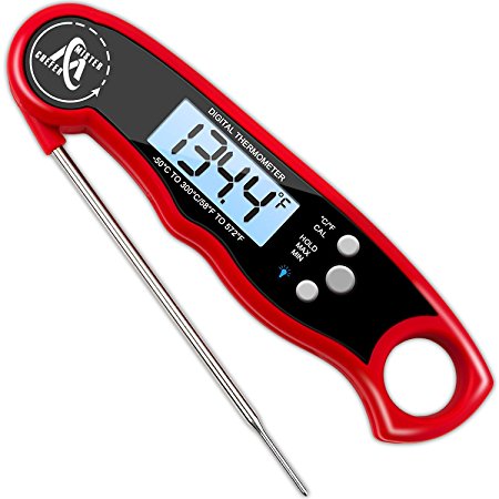 Digital Meat Thermometer - Best Waterproof Instant Read Thermometer with Calibration and Backlight functions - Mister Chefer Food Thermometer for Kitchen and Outdoor Cooking