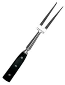 THICK FORGE STAINLESS STEEL BBQ FORK CARVING FORK COOK'S FORK COOKS FORK (12 INCH)