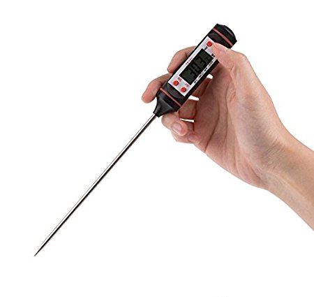 New Meat Thermometer for Oven Kitchen Digital Cooking Food Probe Electronic BBQ Cooking Tools Gas Oven Thermometer (Black)