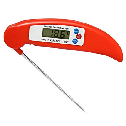 Fresu Digital Food Meat Thermometer Instant Read Cooking Thermometer for BBQ, Grill ,Milk…(Red)