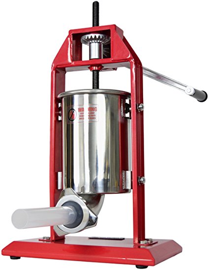 New VIVO Sausage Stuffer Vertical Stainless Steel 3L/7LB 5-7 Pound Meat Filler ~ by VIVO (STUFR-V003)